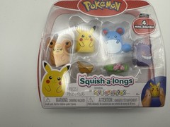 NEW Squish a Longs Squishmallows Pokemon Series 1 Figure Sets Pikachu Eeve & Mor