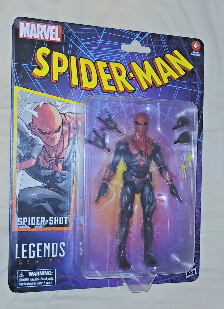 MARVEL LEGENDS SPIDER-MAN RETRO SPIDER-SHOT 6″ FIGURE HASBRO SEALED 2024