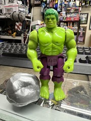 Vintage Rare 1990 Toy Biz Marvel Heroes Incredible Hulk Crushing Arms w/Rock