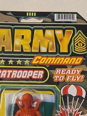 ARMY COMMAND PARATROOPER TOY 24″ parachute 2016 Jaru skydiving figure #425 New