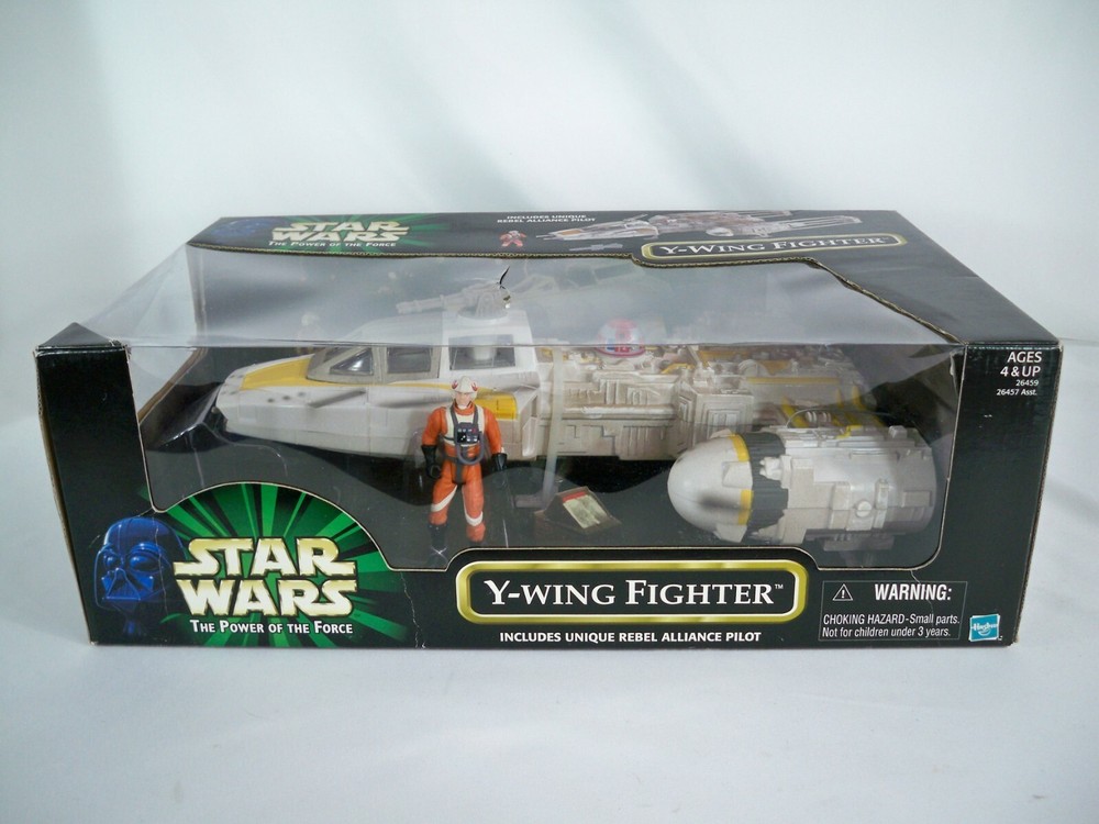 K21i05202 Y-WING FIGHTER MISB MINT IN SEALED BOX 1999 STAR WARS POTF POWER FORCE