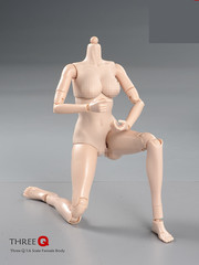 1/6 Female Flexible Joint Body Pale Super Large Breast Chest For 12″Figure Model