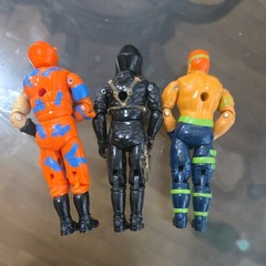 Vintage GI Joe Action Figures LOT OF 3Hasbro ARAH 3.75″ 1980’s 90’s tight joints