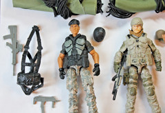 GI Joe ULTIMATE Retaliation ROC ROADBLOCK FLINT DUKE Customs lot 1:18 SOLD AS IS