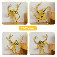 13cm Multi Joint Robot Action Figure 3D Printed Movable Model Toy Gift