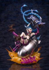 League of Legends LOL 1/7 Jinx Statue PVC Figure Model LED Base Collectible Gift