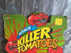 Vintage Attack of the Killer Tomatoes Dr. Gangreen & Ketchuk Carded Figure Toy
