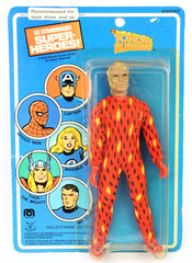 VTG 1979 MEGO WORLD’S GREATEST SUPER HEROES HUMAN TORCH FRENCH PIN PIN CARD