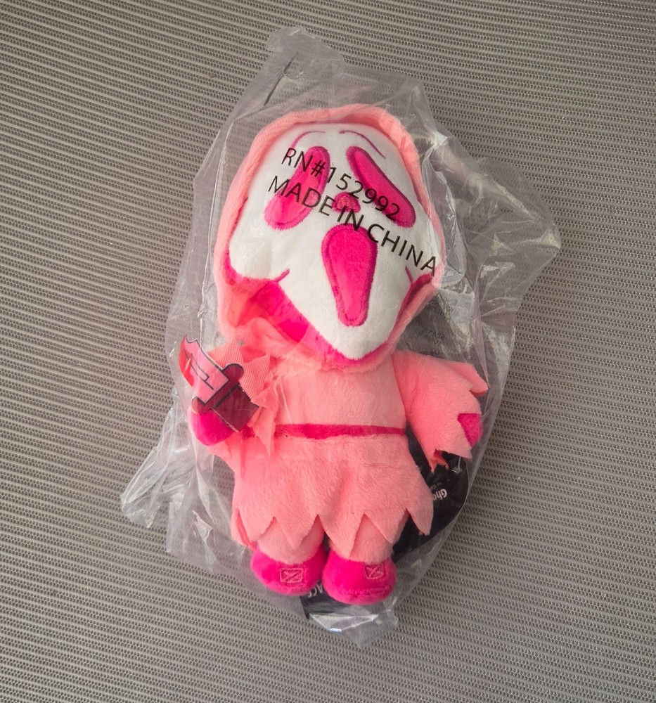 NEW 2026! Culturefly x Scream | Ghostface 8″ PINK Plush w/ Bloody Knife NWT