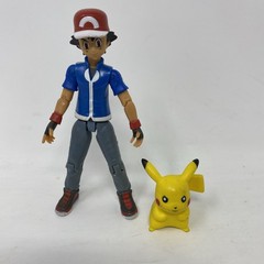 Pokemon Ash Ketchum And Pikachu Action Figures Official Nintendo TOMY 2015