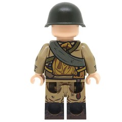 United Bricks WW2 Soviet SMG Platoon Private Historical Minifigure