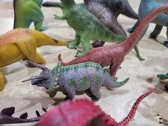 Vintage Lot Imperial Larami Hong Kong China Large Dinosaurs Toys 1985- 2000