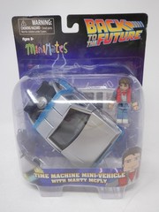 Back to the Future 3 Minimates Rail Ready Time Machine Mini Vehicle/Marty McFly