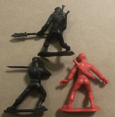 Greenbrier International 3.5” Hard Plastic Ninja Figures Lot Of 3 EUC