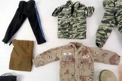 LOT GI Joe Clothing Boots Helmets BUYER GETS ALL for 12″ Joes