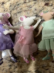 Angelina Ballerina Figure Lot Of Angelina, Miss Lilly And Alice