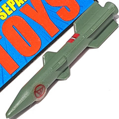 GI Joe Ammo Dump Unit 109MM MISSILE w sticker rocket original 1985 playset part