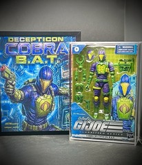 Decepticon Cobra BAT Classified GI Joe Custom With Case And Framed MiniPoster