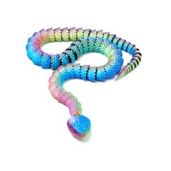 20.87inch 3D Printed Snake Model,Articulated Animals figure,Toys Home Decor