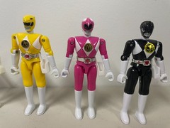 Vintage 1993 Mighty Morphin Power Rangers Action Figures 4.5″ -all five