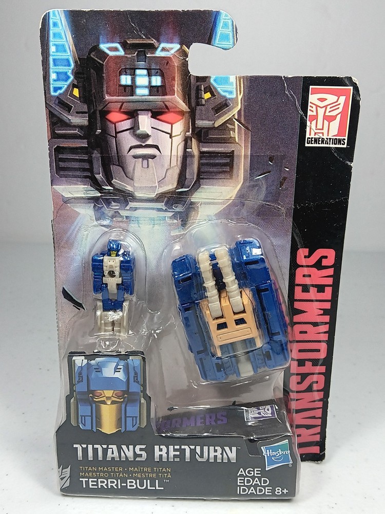 Transformers Generations Titans Return Terri-Bull New- Packaging Has Some Wear