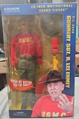 gunny sgt. R. Lee Ermey 12in motivational sound figure N.O.S. sound works