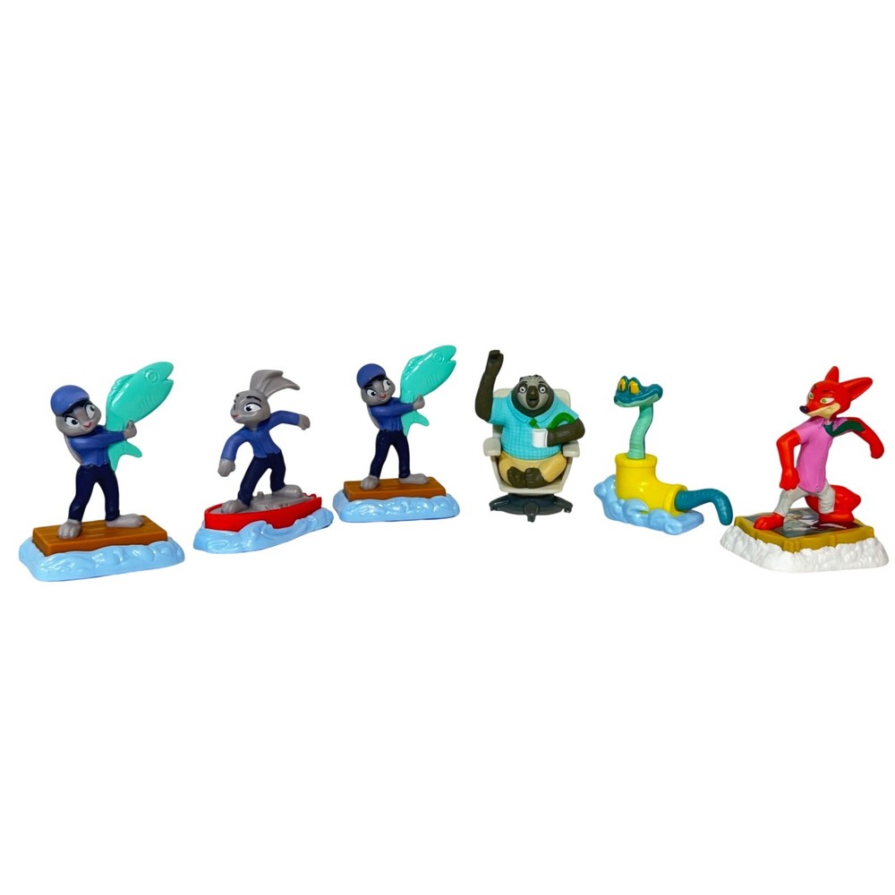 Disney Zootopia 2 McDonald’s Happy Meal Lot – Nick, Judy, Flash, and Gary