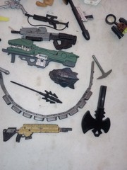 Random Mixed Lot Action Figure Accessories Weapons Gi joe Halo Power Rangers