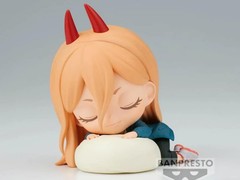 Banpresto BP88663P Figur Q Posket Sleeping Power Chainsaw Man, 7 cm, Mehrfarbig