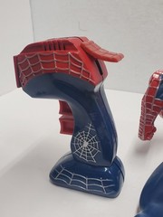 *WORKS* Marvel 2002 SpiderMan Kicking Punching 13″ Hero Action Figure Tobey
