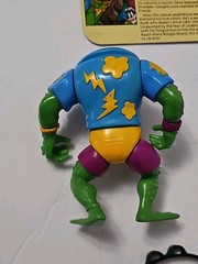 Vintage TMNT Genghis Frog 1989 100% COMPLETE & BIOCARD MINT COND. GREAT JOINTS