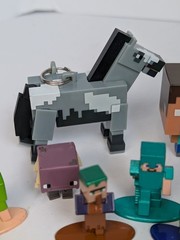 Minecraft Action Figure 34 Pc Lot Mixed Characters Blocks Varies Sizes Metal