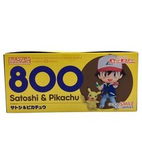 Good Smile Nendoroid 800 Pokemon Ash Ketchum Satoshi & Pikachu Figure JP