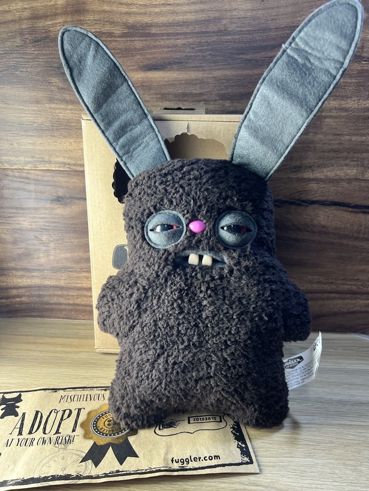 Fuggler Spin Master Funny Ugly 9″ Plush Rabid Rabbit Variant 2 – RARE RETIRED