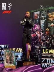 Lewis Hamilton 7x Champion Mercedes F1 1/6 Figure & Car Model – In Stock