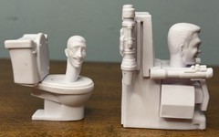 Skibidi Toilet Bonkers Toy Co LLC 2025 White Figures Set