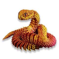 60cm 3d Printed Snake Movable Joint Simulation Figures Newyear Decoration Big