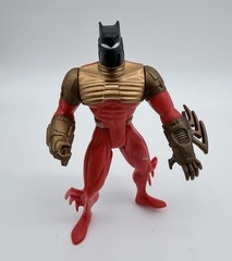 Vintage 1994 Kenner Batman Action Figure Knightquest 5 in Red Gold Black DC