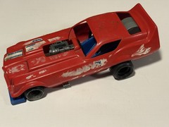 1976 Ideal Evel Knievel Funny Car Firebird Red Dragster w/ decals