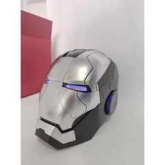 AUTOKING Iron Man Helmet MK5 1:1Wearable Voice Control Cosplay Mask Matte Silver