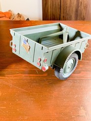 Vintage 1965 Hasbro GI JOE Official Military Jeep & Trailer 7000 Patent Pending