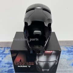 Iron Man MK5 Voice-control Mask – Autoking 2025 Black Electronic Wearable Helmet