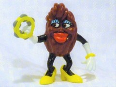 California Raisins, Red, Green & Yellow Shoes, Set of 3 Dancers, 2 1/2″ Tall