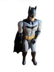 Batman Action Figure Gray Black Yellow Plastic with Sword & Dagger Accessories