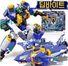 Metal Cardbot S 2025 DEEP BITE Shark Submarine Transformer Robot Toy / Korea