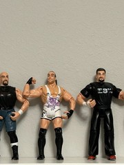Lot Of 6 Vintage OSFTM 1998-99 Working Wrestling Action Figures See Photos/Video