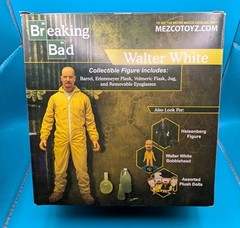BREAKING BAD Walter White Los Pollos Hermanos 2013 Con Exclusive Mezco Figure