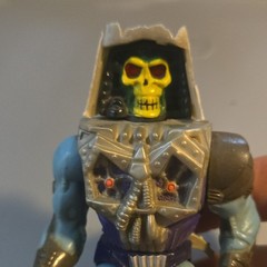 Skeletor Action Figure Blue Gray Purple Black Yellow Plastic