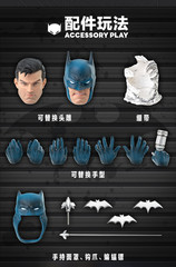 GONG Hush 1/12 scale Batman Action Figure Collection Toy Model Gift Boxed Gift