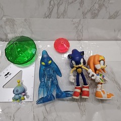 Sega Sonic Jakks Toy Figure Lot Chaos Tikal From Video Game Hedgehog Rare Set